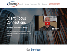 Tablet Screenshot of clientfocusconnections.com